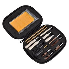Gun Cleaning Kit Pistol Cleaning with Metal Brushes in Zippered Compact Organize