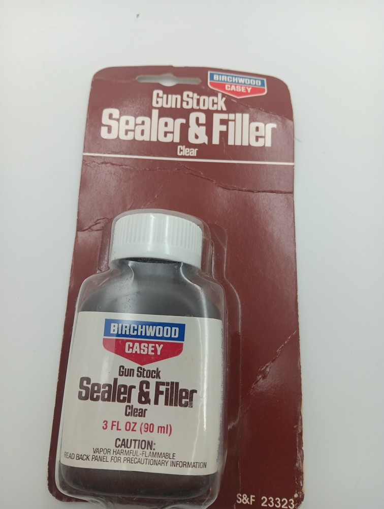 Birchwood Casey Gun Stock Clear Sealer & Filler 3 oz Plastic Bottle