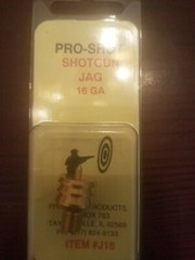Pro-Shot Shtgn. Bore Cleaning Jag 16 Gauge 5/16 x 27 Thread Brass # J16 New!