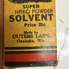 Vintage Outers Labs Gunslick Solvent Bottle And Box. New Unopened