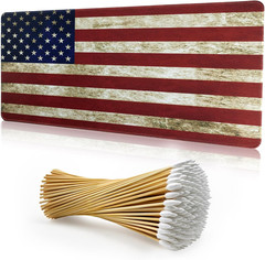 Thick Gun Cleaning Mat 24×12 w/ 200PC Swabs 6 Gun Mat for All Handguns Pistols