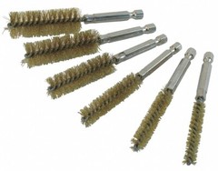Hightbrush Nylon, Stainless Steel and Brass Brush 2″BL 4″OL, 6-38mm dia for Guns