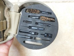 CLEANING CHAMBER BRUSH SET FOR CAL-40 , .45, 9mm