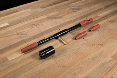 Bore Guides with 3-4 Muzzle Guides, Aluminum Tube, for Rod Alignment, Cleaning,