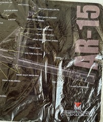Tekmat AR15- Cut Away Cleaning Mat Black Ultra Long 35 x 12 Inch Pack of 1