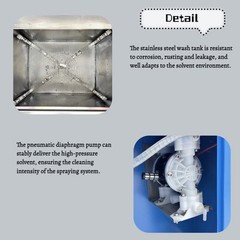 Pneumatic Automatic Spray Gun Cleaner Paint Gun Washer Cleaning Machine