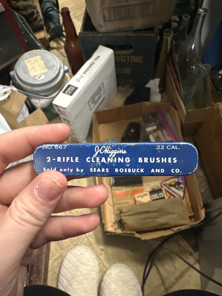 JC Higgins 2 rifle cleaning brushes sold only by sears and roebuck and co no.667