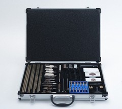 Gunmaster Super Deluxe 61 Piece Universal Brass Gun Cleaning Kit, Aluminum Case