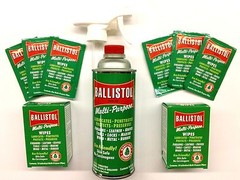 Ballistol Multi Purpose Lubricant Gun Cleaner-16oz can & 20 Wipes & Free Trigger