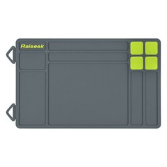 Grey Anti-slip Gun Maintenance Mat, Rubberized Repair Cleaning Mat 15.9″ x 9.8″