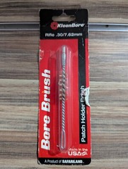 KleenBore Combination Patch Holder & Bore Brush fits 30 cal/7.62