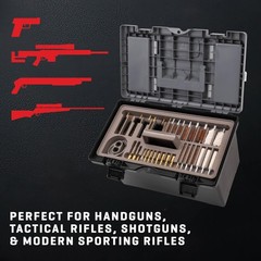 Allen Company Universal Gun Cleaning Kit & Tool Box – Rifle , Black/Gray