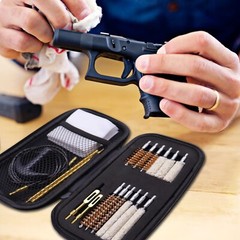 Universal Pistol Gun Cleaning Kit for 22 .357/.38/9mm .40.45 Caliber Handgun etc