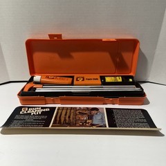 HOPPE’S NO. 9 Vintage Gun Cleaning Kit w/Storage Box Accessories Oil Solvent OEM