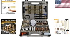 Premium Handgun and Shotgun Cleaning Kit with Reinforced Rods & Brass Brushes