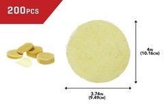Pre-Treated Cotton Firearm Cleaning Patches, .45-.50 Caliber, Yellow, N/a