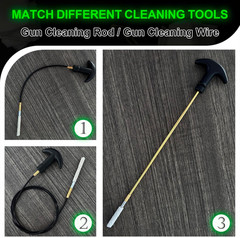 12 Gauge Cleaning Kit 6PCS Mop Brushes Rifle Bore Cleaner for Shotgun Cleaning K