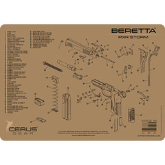 For Beretta PX4 STORM Armorers Cleaning Bench Mat Cerus Gear PREMIUM USA FDE