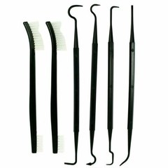 6 PCS Set Gun Rifle Pistol Cleaning Picks + Nylon Brushes – Non-Scratching