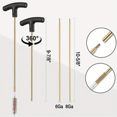 Gun Cleaning Kit for Rifle Pistol Shotgun Muzzleloader for any Caliber Universal