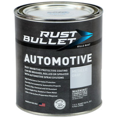 Rust Bullet Automotive, Metallic Gray, Quart, UV Resistant, No Topcoat Needed