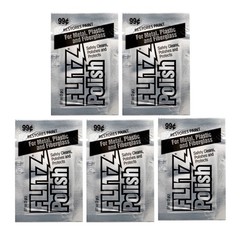 Flitz Polish 5 Pack .07oz (2g) Field/Travel Packets Metal Plastic Fiberglass