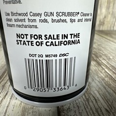Gun Cleaner Bore Scrubber Foaming Gel Birchwood Casey 11.5 oz Aerosol Can 33643