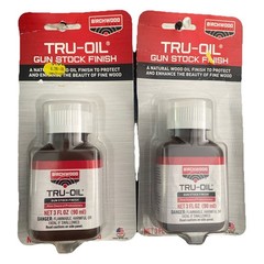 NEW 2 Bottles Birchwood Casey TRU-OIL Gun Stock Finish Restoration Wood