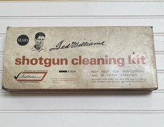 Vtg Sears Ted Williams Shotgun Cleaning Kit 20201 w/ Rare 1978 Candid Photo Lot