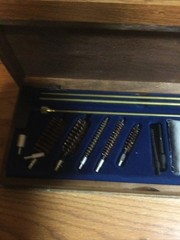 Outers Deluxe Gun Cleaning Kit in Wooden Box Rifles Pistols Shotgun
