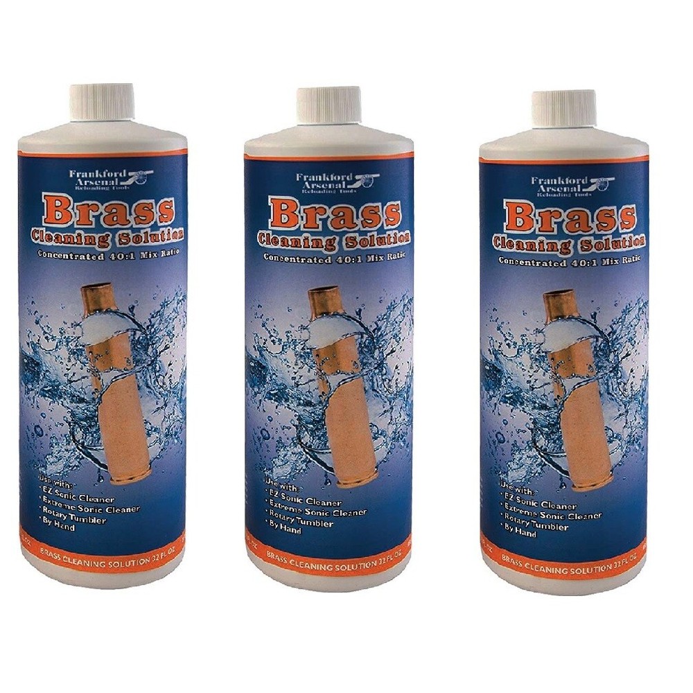 3) Frankford 878787 Brass Cleaning Solution *3 Pack*
