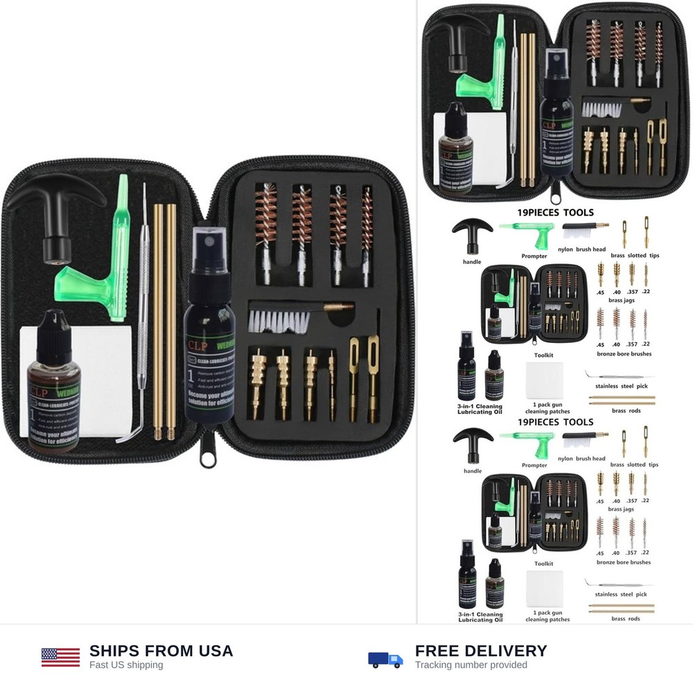 WEDNBB Pistol Cleaning Kit .22/.357/.38/9mm/.40/.45 Brass&Copper