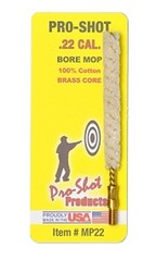 Pro-Shot MP22 Bore Mop .22 Cal Handgun/Rifle #8-32 Thread Cotton 1.75″ Long