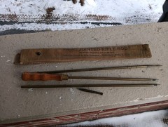 VINTAGE MARBLES JOINTED RIFLE ROD NO 9728 FITS .28 CALIBER & UP 36″ LONG
