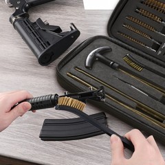 FLISSA 33PC Universal Gun Cleaning Kit Brass Rod Brush Jag Gun Cleaning Supplies