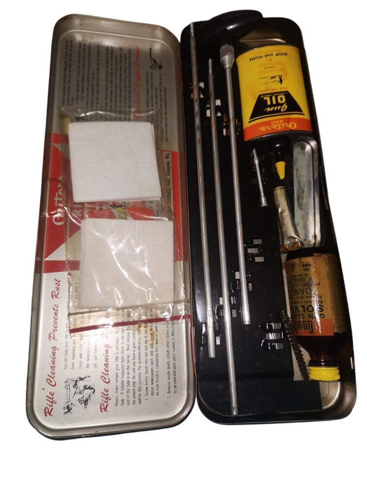 Vintage Outers Gunslick Rifle Kit No. 477 Gun Cleaning Set VINTAGE TOOL SET 22 C