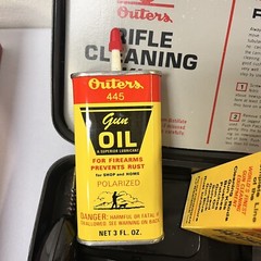 Vintage Outers 22 Caliber Rifle Gun Cleaning Kit No. 477 Gunslick Case w/ Box