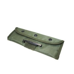 Gun Cleaning Kit Brush Rod Set Stainless Steel Bore Cleaner w/ Canvas Pouch