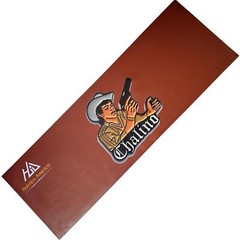 Custom Pistol LEATHER GUN Rifle CLEANING MAT Chalino measures 12″ X 36″
