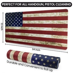 24″x12″ Thick Gun Cleaning Mat with 200PCS 6″ Swabs, Gun Mat – for Firearm Clean
