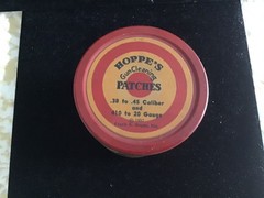Vintage Hoppe’s Gun Cleaning Patches .38 /.45 Caliber & 410 to 20 gauge 1937