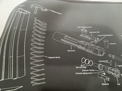 WHEELER DELTA SERIES GUN MAINTENANCE MAT 156824 Exploded View Rubber Back NEW