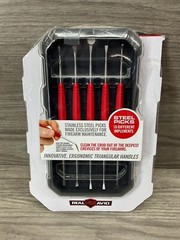 Real Avid Accu-Grip Firearm Cleaning Pick Kit, Steel, Double Sided, Red: AVAGSPS