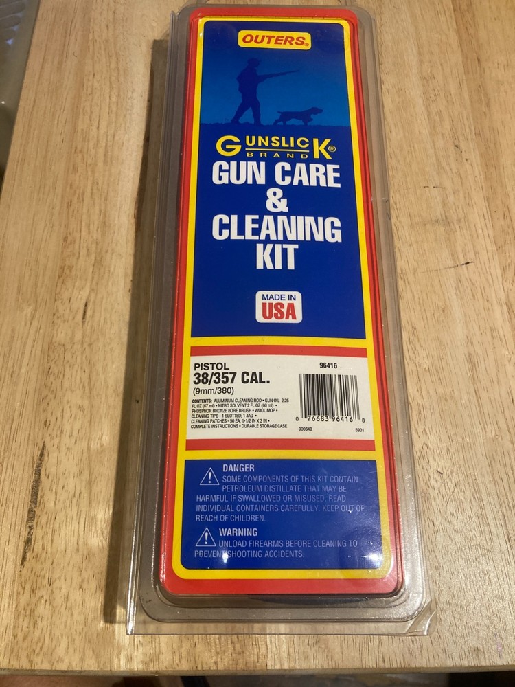 VTG Outers Laboratories Gunslick Pistol Revolver Gun Cleaning Oiling Kit AS IS