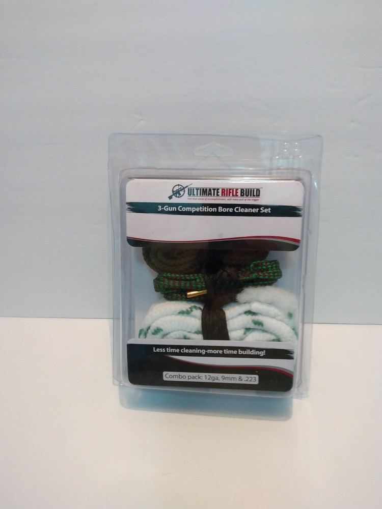 Ultimate Rifle Build 3-Gun Competition Bore Cleaner Set 12ga, 9mm & .223 NEW!