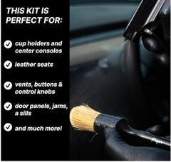 Interior Car Cleaning – Professional Auto Detailing Supplies with Brush for Kit