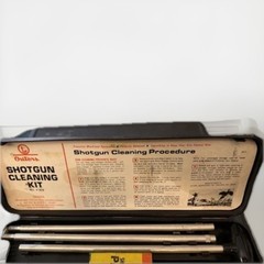 Vintage 1978 OTTERS Gun Cleaning Kit 12 Gauge Shotgun w/ Original Black Box Case