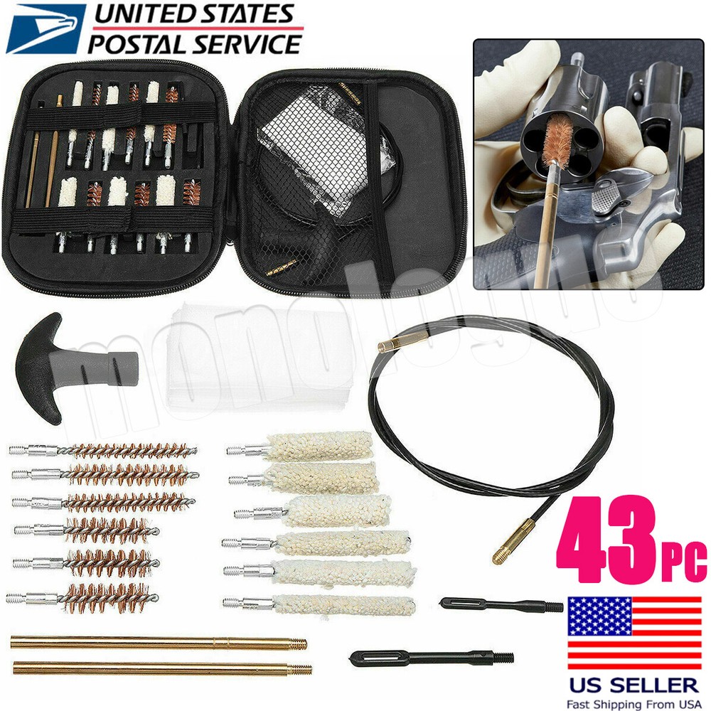 43X Universal Gun Cleaning Kit for Any Caliber Rifle Pistol Shotgun Cleaning Kit