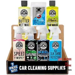 Starter Car Care & Cleaning Kit, 7-Piece Detailing Car Wash Kit with 6