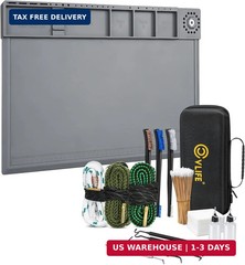 CVLIFE Gun Cleaning Kit for 9mm .223/5.56mm .38 .357 12GA, Gun Cleaning Mat with